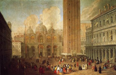 Piazza San Marco, Venezia, c.1722 da Luca Carlevaris